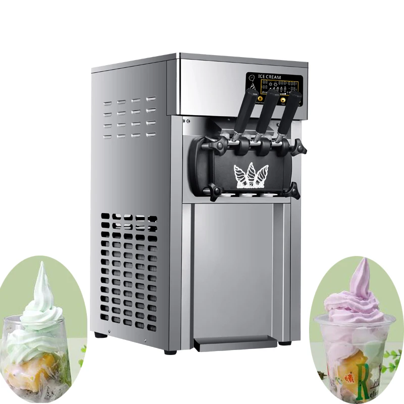 

Машина для производства мягкого мороженого PBOBP, коммерческое полностью автоматическое вертикальное холодильное оборудование из нержавеющей стали 220 В/110 В