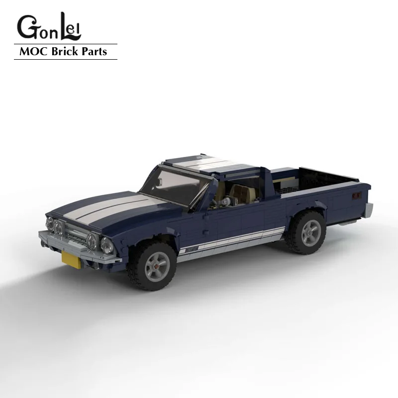 

Новинка 1123 шт. классический пикап MOC Ford Ranchero 68/69 модель автомобиля 10265 мод версия строительные блоки Сборка DIY Кирпичи игрушки подарки
