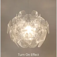 Nordic creative lighting simple living room lamp dining room bedroom LED Pendant light designer export light luxury chandelier