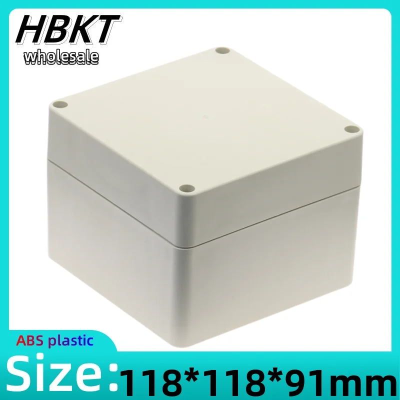 

1pcs 120x120x90mm ABS square box plastic waterproof instrument box lithium battery housing power transformer case