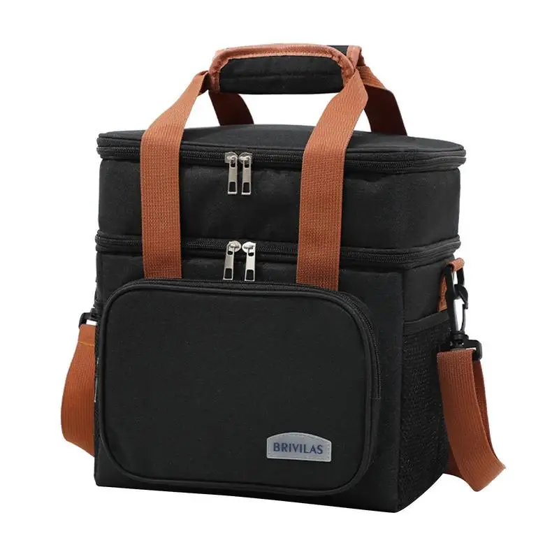 

Men Lunch Bags For Work Mens Lunchbox Lunch Box Insulation Bag Multiple Pockets Double Layer Waterproof Coating For Picnic