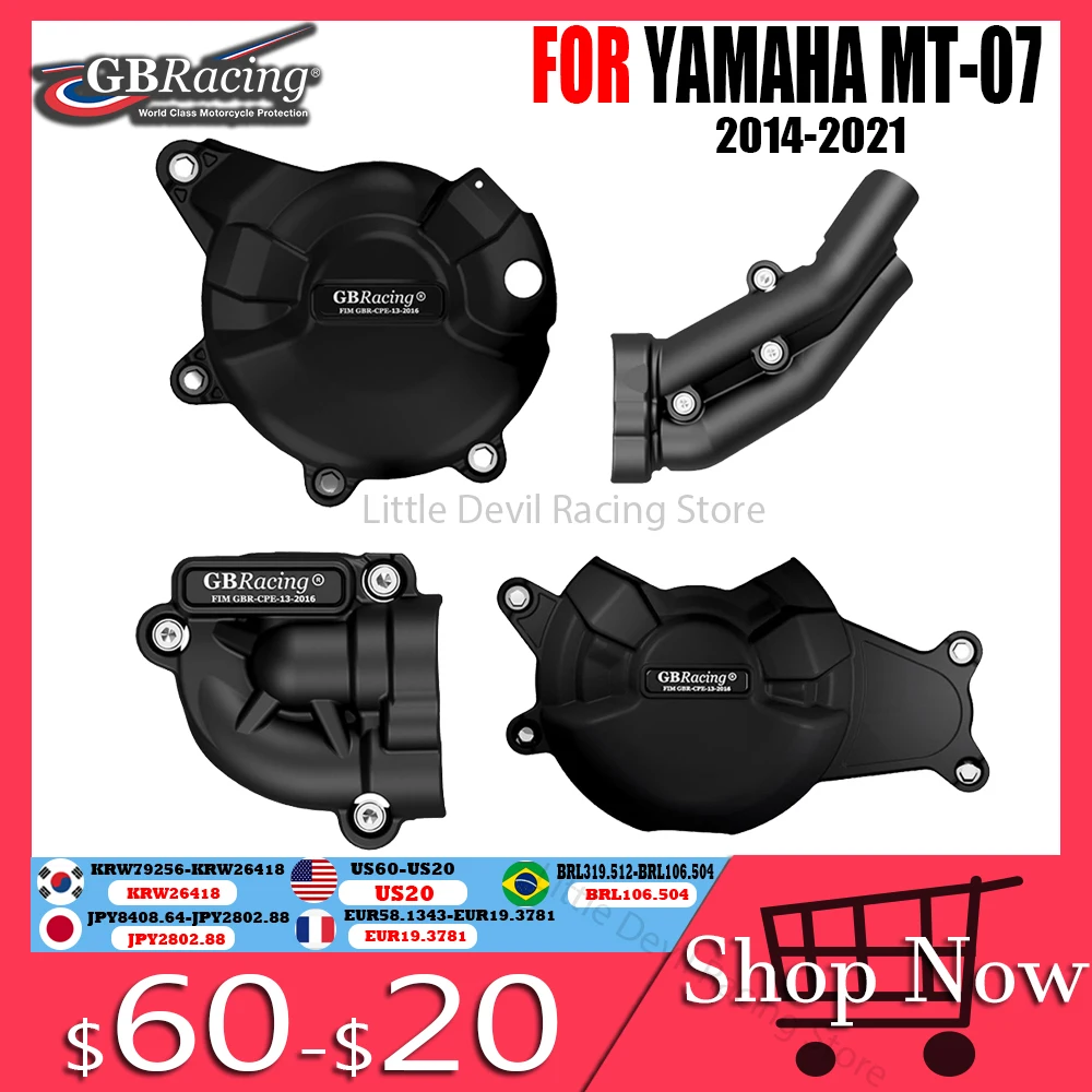 

FOR YAMAHA MT-07 2014-2021 & XSR700 2014-2021 & FZ-07 2014-2021 & MT-07 TRACER 2014-2021 & TENERE 700 Engine Protective Cover