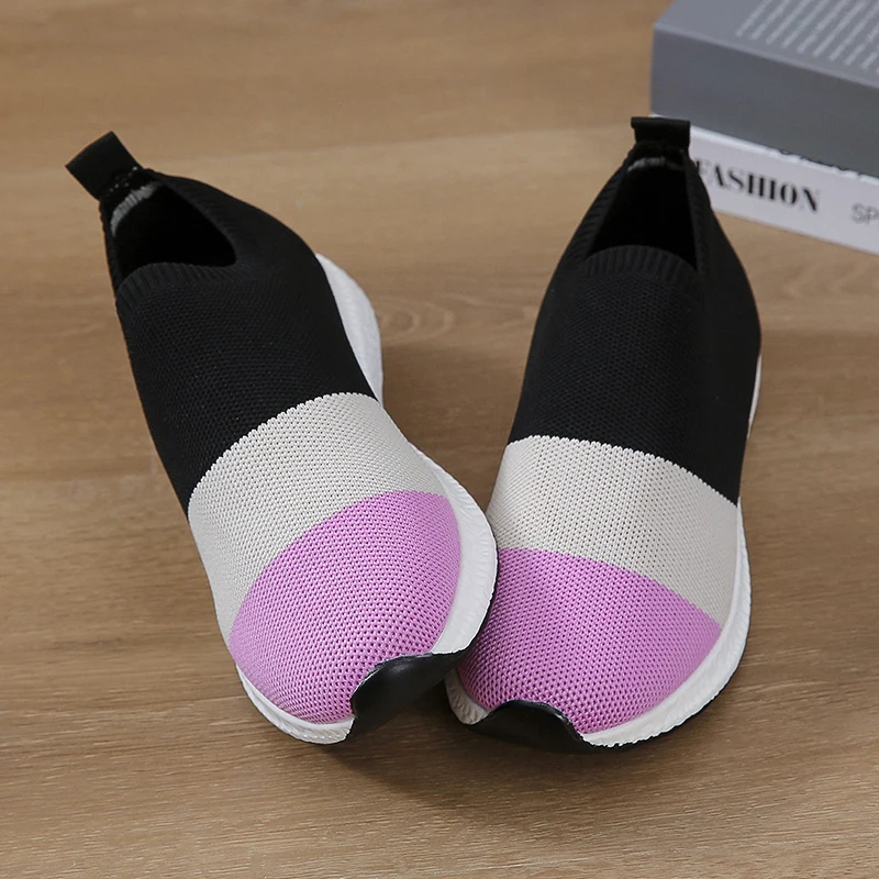 

2022New Women's Vulcanized Shoes Sports Shoes Summer Large Size Socks Shoes Without Lace Sleeves Womens Shoes Zapatos De Mujer