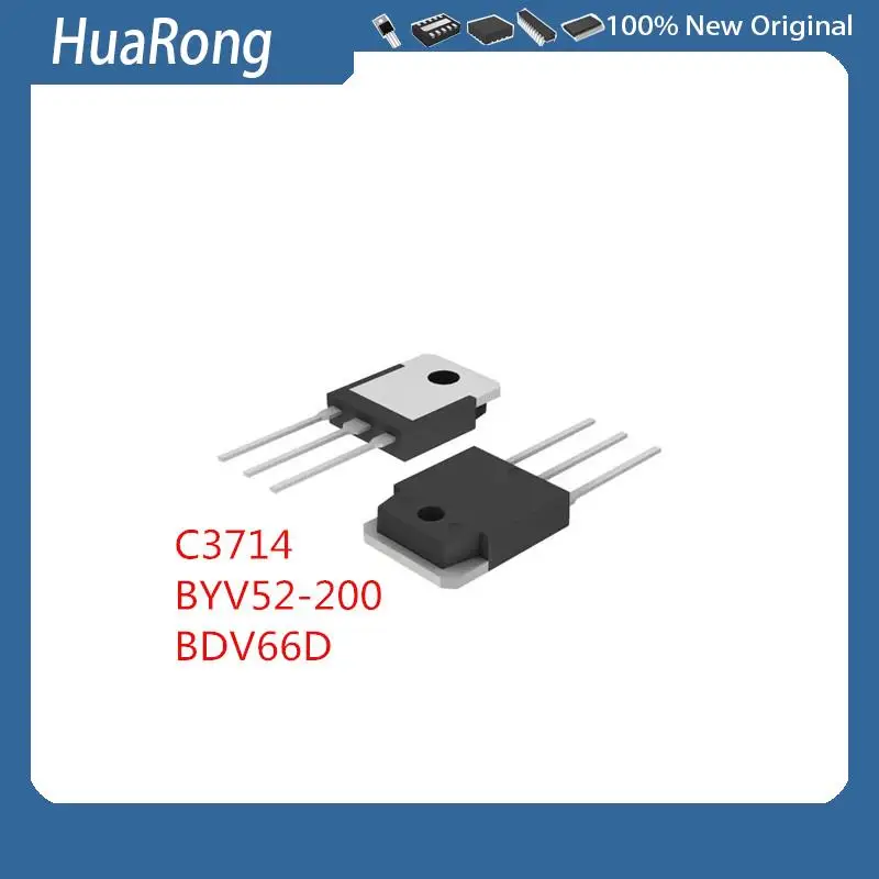 5 шт./партия C3714 2SC3714 BYV52 200 BDV66D TO-3P 5 шт./партия C3714 2SC3714 BYV52 200 BDV66D TO-3P