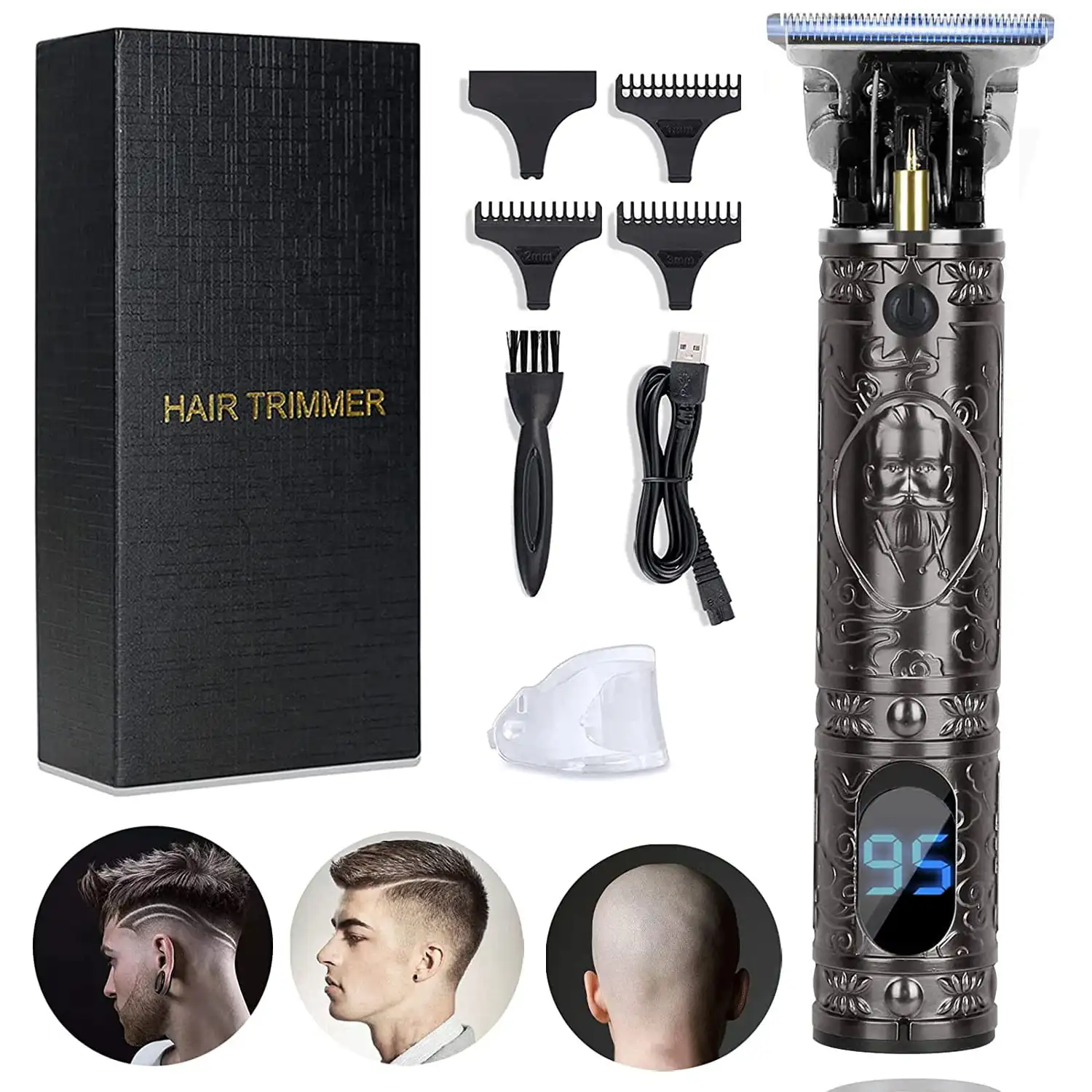 

Hair Clippers Trimmer for Men Hair Cutting Professional Cordless Zero Gapped Hair Trimmer for Men Haircut Barber Clipper Detail