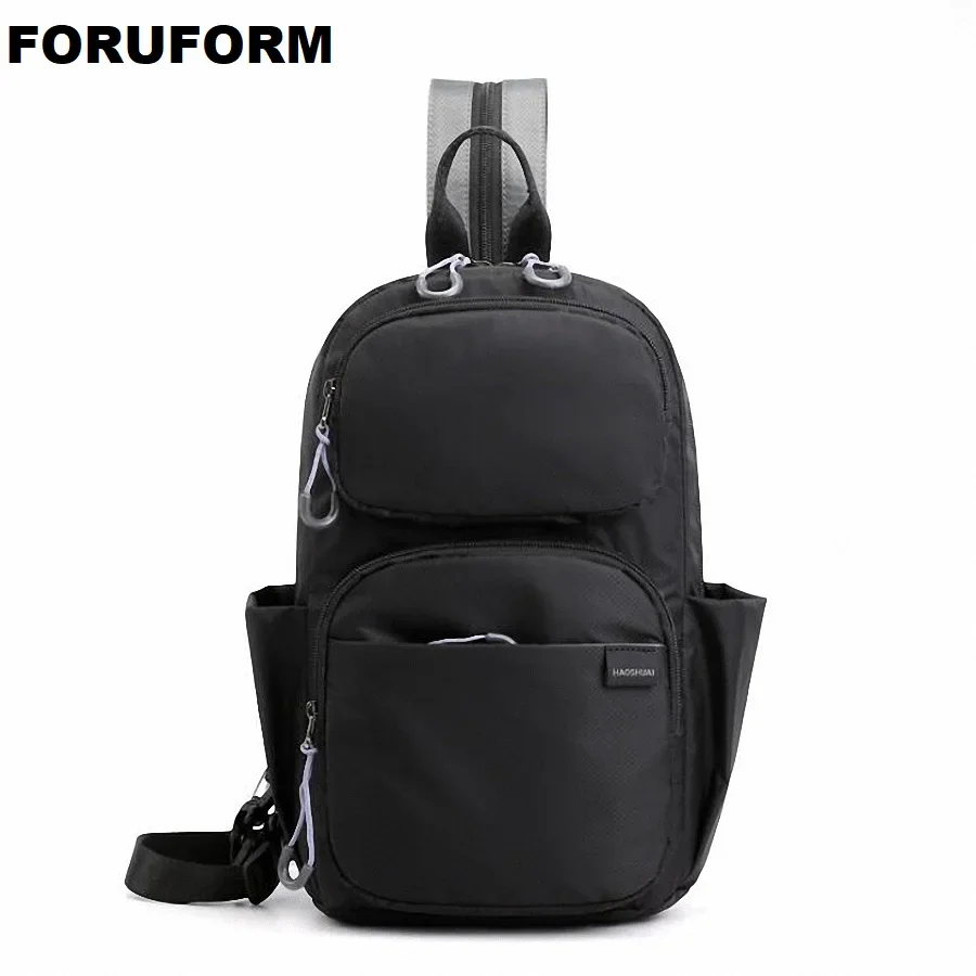 

Fashion Men Back Pack One Shoulder Chest Bag Male Messenger Boys University School Bag Causal Work Travel Chest Bag