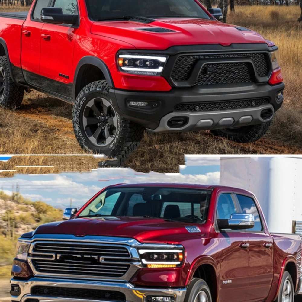 Новый дизайн с полностью светодиодными фарами в сборе для Dodge Ram 1500 2019-2021