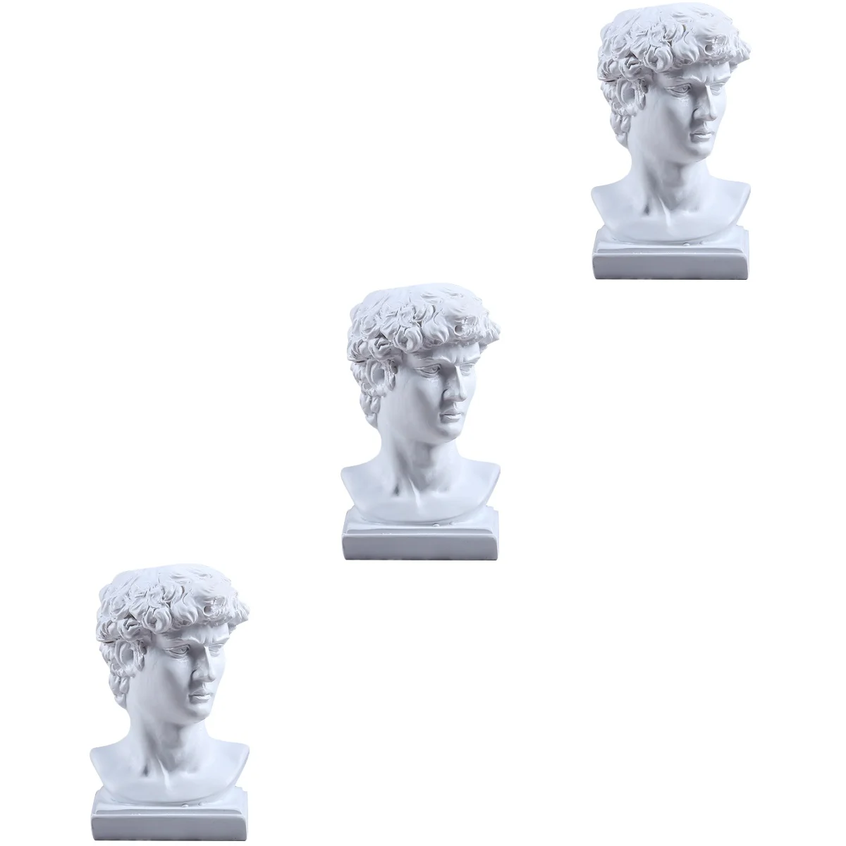 

3 PCS Toothpick Holder Mini Makeup Brushes Creative Flowerpot Stationery Storage Resin Pen Container