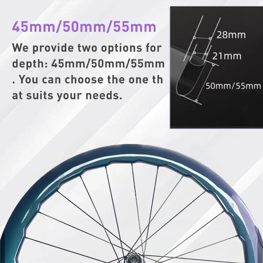 Комплекты карбоновых колес дисковый тормоз клинчерные бескамерные велосипедные