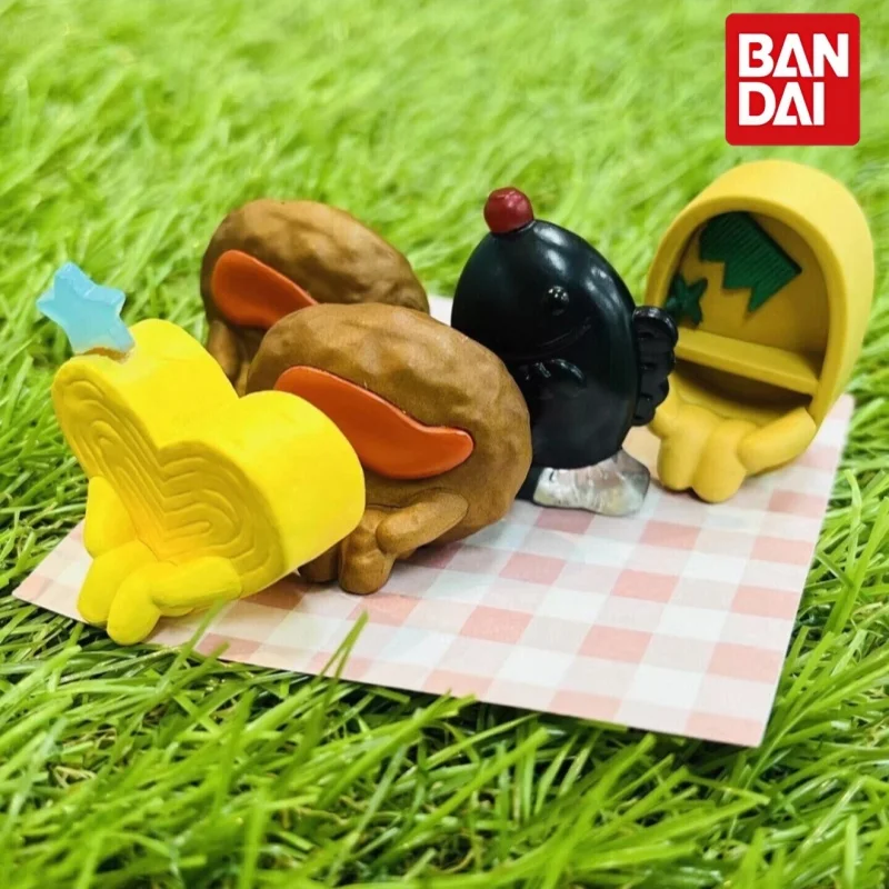Фото Коллекционные мини-фигурки Bandai Gashapon Machiboke Bento, выпуск 4: Рисовые шарики, мясные котлеты, соевые бутылочки, бенто-бокс, декор для рабочего стола №2