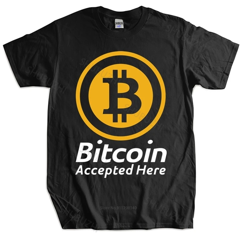 

Homme t shirt summer men t-shirt Bitcoin Accepted Here Crypto Currency T Shirt BTC Privacy Trading Lambo Moon Mens T-shirt TOPS