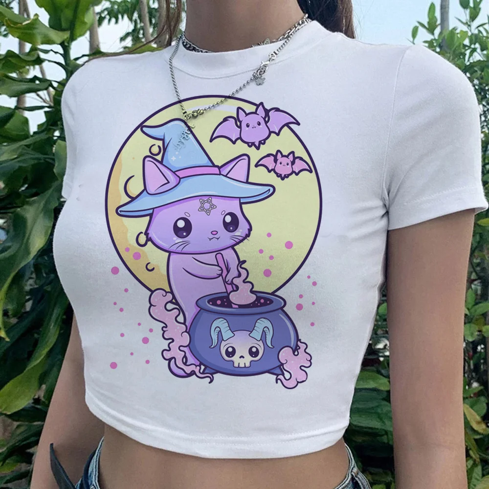 

Женский винтажный кроп-топ в готическом стиле