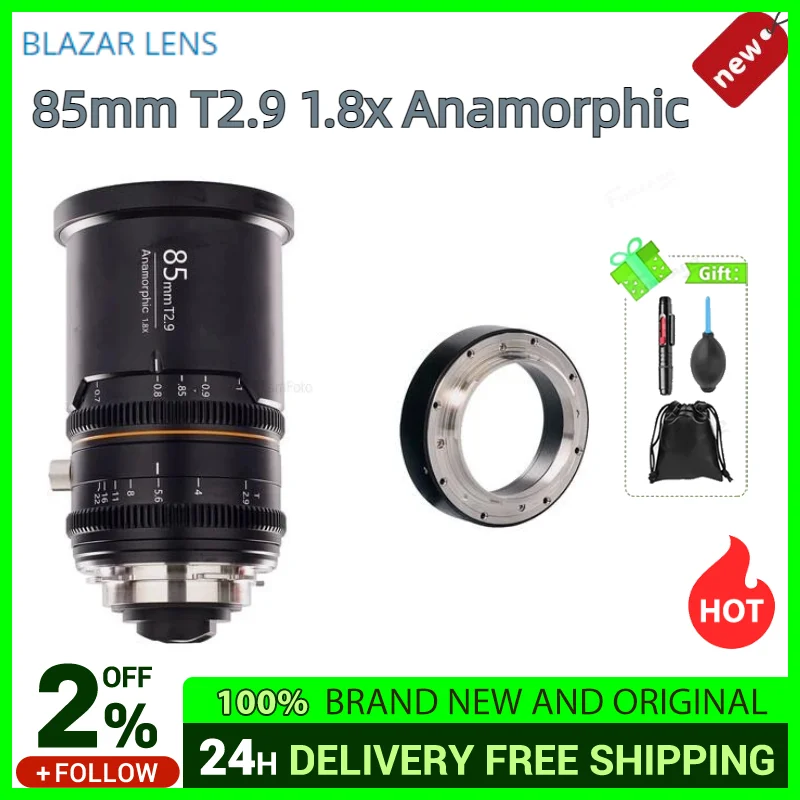 

Анаморфный объектив GREAT JOY BLAZAR 85 мм T2.9 1.8x для Sony E PL & EF Leica L Micro Four Thirds Canon RF
