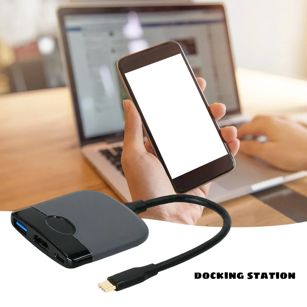 

Док-станция с разъемами типа C и HDMI, 3 в 1