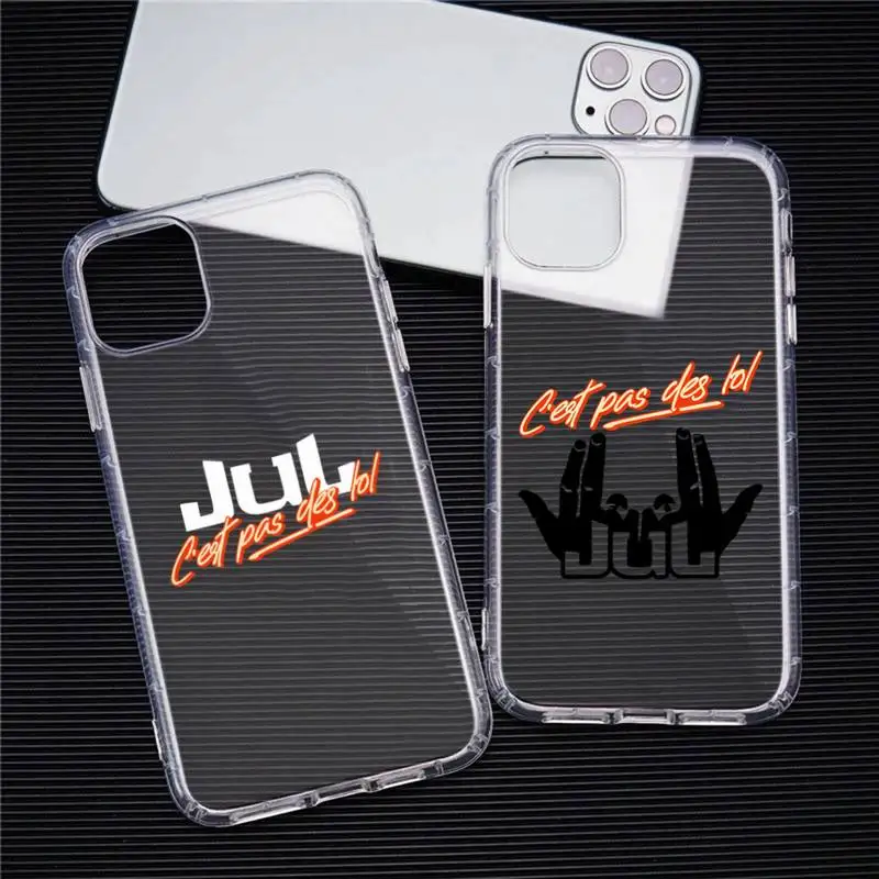

JuL C'est Pas Des Lol Phone Case Transparent For iphone 13 12 11 Pro Max Mini XS Max 8 7 Plus X SE 2020 XR cover