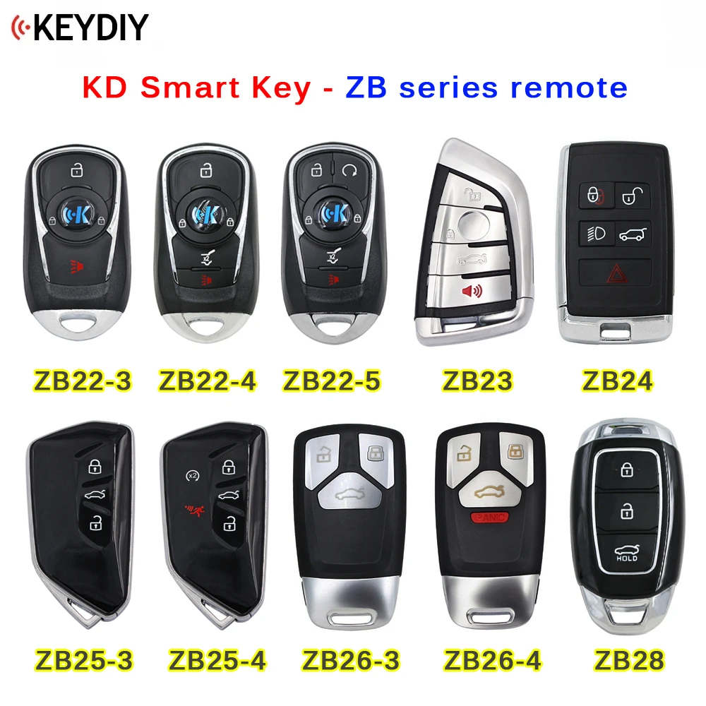 KEYDIY оригинальный KD смарт-ключ с дистанционным управлением, женская модель ZB23 ZB24