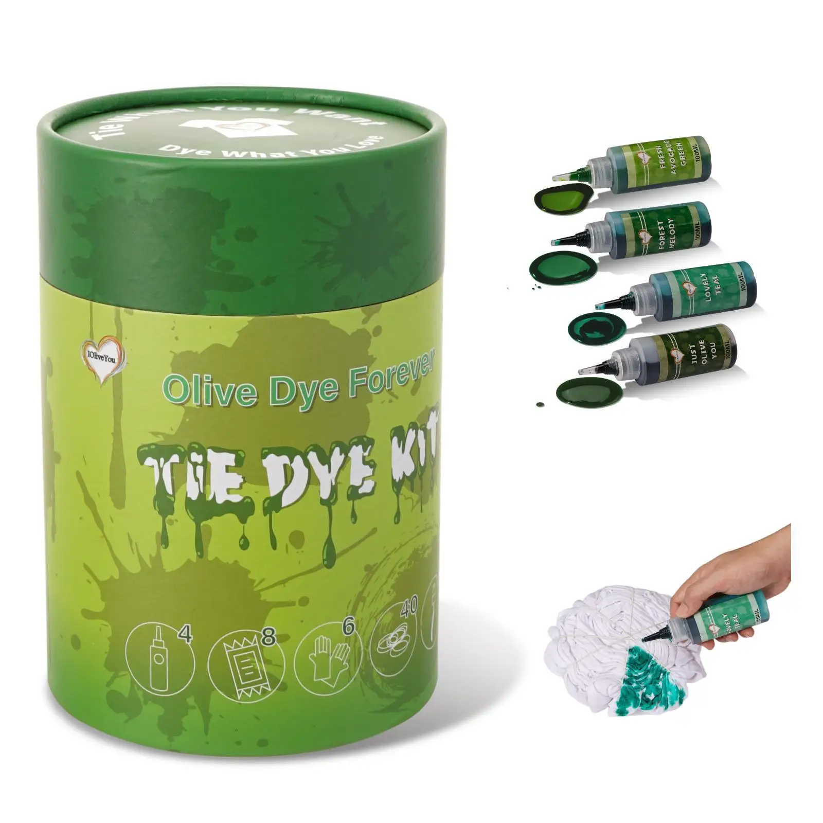 

Fabric Dyes, Tie Dye Kit For Fabric Canvas Paint, Finger Painting Kit DIY For Kids Rituals Parities