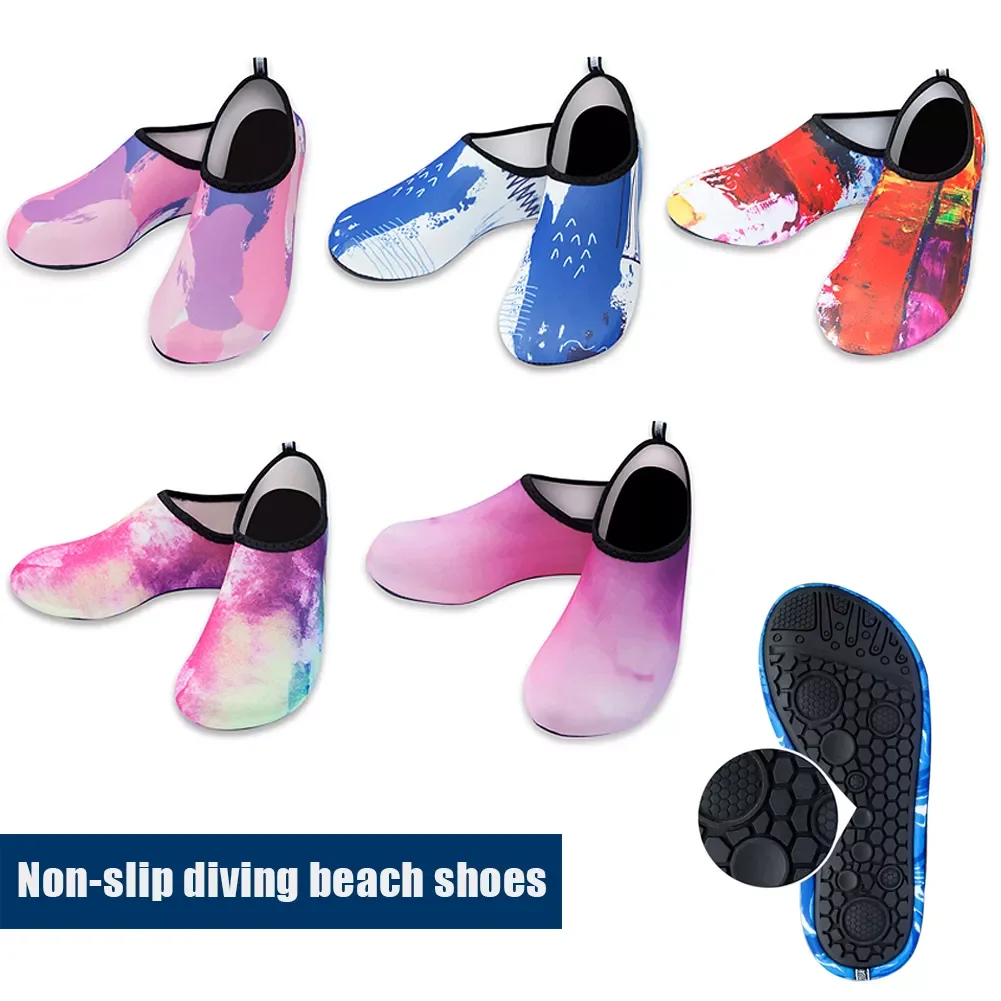 

2023New Fashion Quick-Dry Kid Water Light Sport Shoes Beach Swimming Adult Wading Shoes Non Slip Barefoot Sock Shoes Home Outdoo
