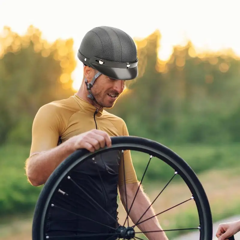 

1 шт. велосипедные шлемы регулируемые Ретро шлемы для верховой езды аксессуары для электрического велосипеда с защитой для ушей для велосип...