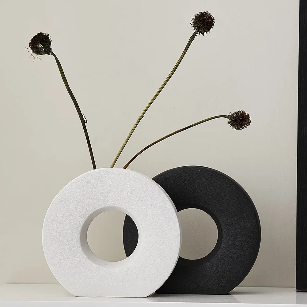 

Home Decor Vase Dining Table Modern Nordic Style Neutral Flower Shelf Accents Ceramics Decorative Large