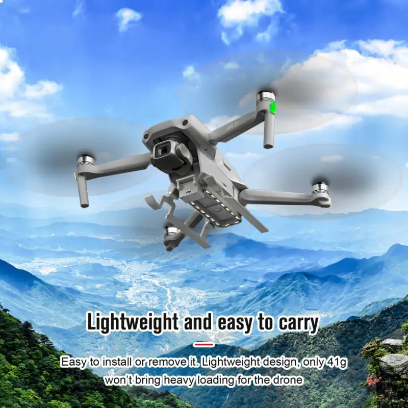 

For DJI Air 2S / Mavic Air 2 Foldable Landing Gear LED Night Flight Light UAV Extension Legs Protective Frame Drone Accessories