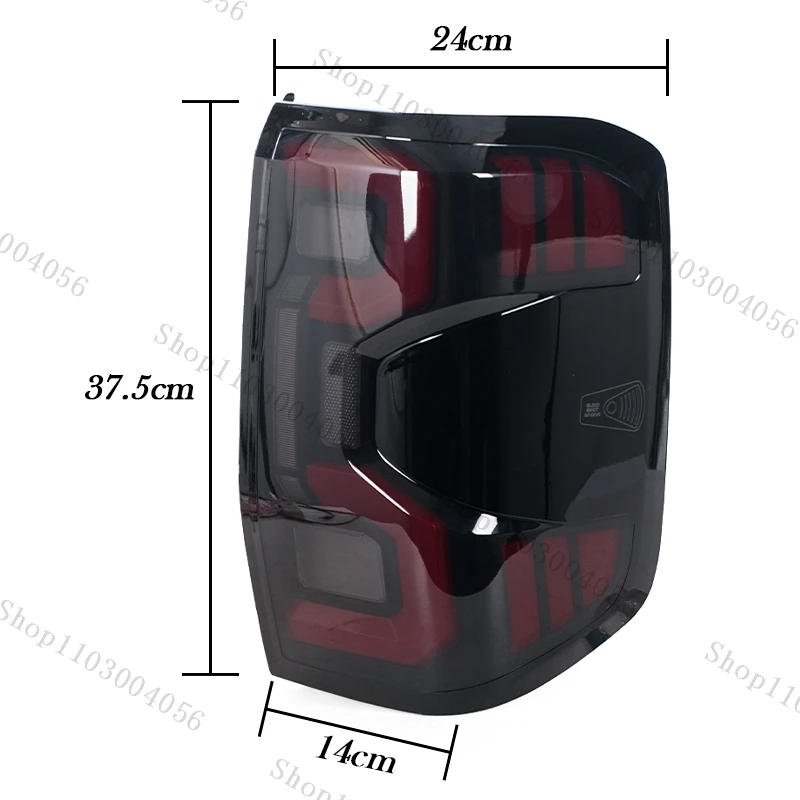 Фото Задний фонарь-сигнализатор для Ford Ranger T9 XL XLT Wildtrak 2023 2024 2025 (не для Raptor), задний сигнальный фонарь, стоп-сигнал №2
