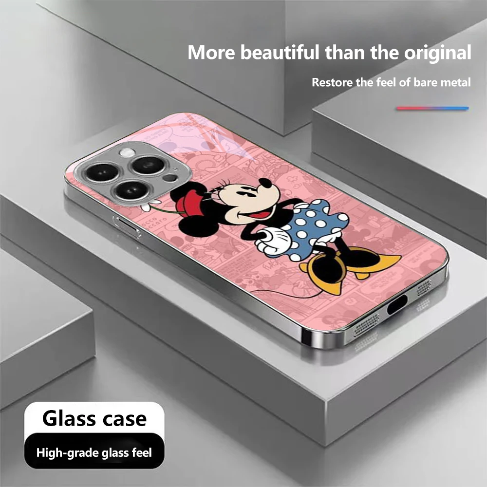 Для iPhone 6 6S 7 8 Plus SE X XR XS Max Роскошная рамка из закаленного стекла Чехол SS248 Disney Donald Duck