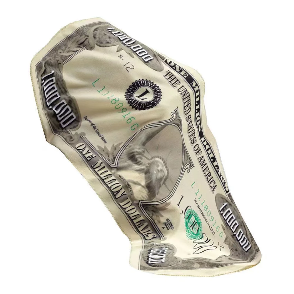

Million Dollar Novelty Blanket Million Dollar Wool Blanket Flannel Funny Bill Dollar Plush Carpet 90 * 18cm
