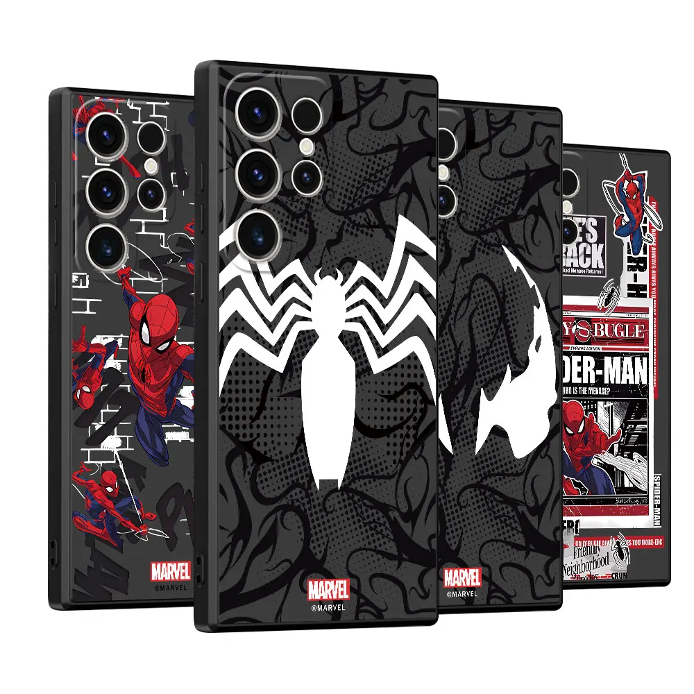 Чехол для телефона с логотипом Marvel Человек-паук Веном Samsung Galaxy S21 5G FE S23 Ultra S24 S22 Plus