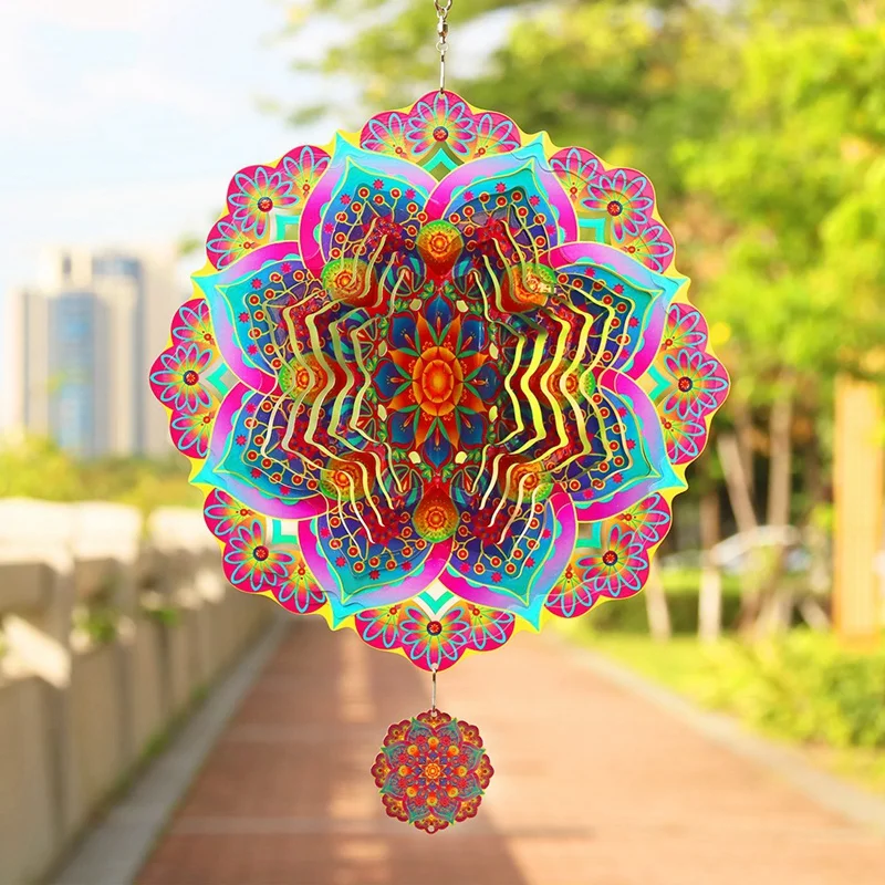 Вращающийся металлический 3d-спиннер с мандалой роскошные художественные