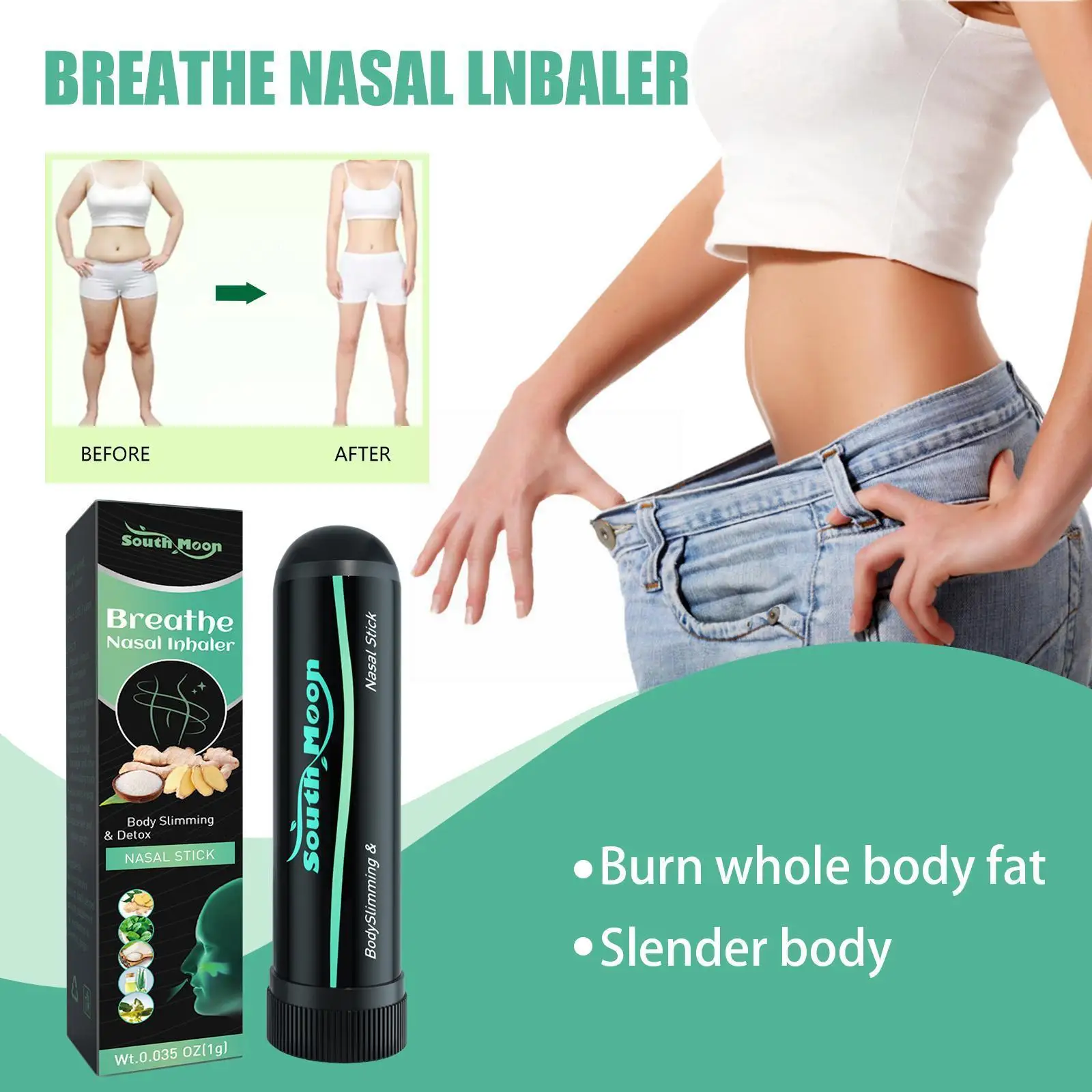 

Body Slimming Nose Lose Weight Fast Nasal Stick Breathe Promote Inhaler 1g Exercise Nasal Body Detox Slimming Portable Stat Z3n3