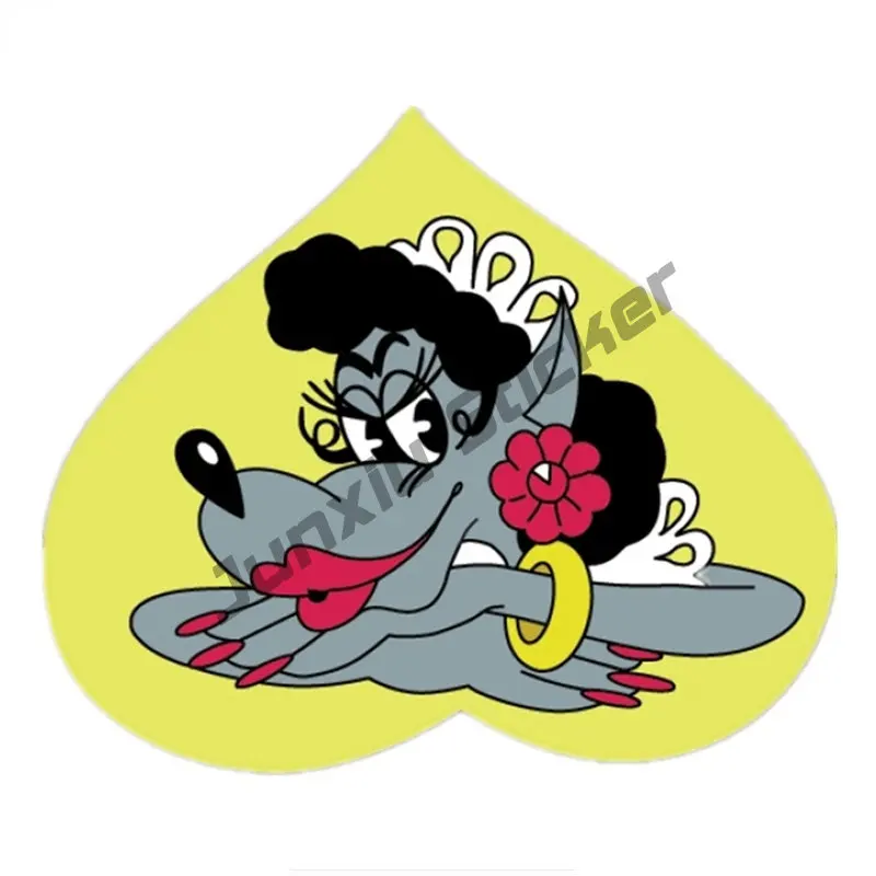 Волк, колодец, ожидающий, наклейка, забавные красочные автомобильные наклейки, авто, бампер, кемпер, яхта, голосовой курс, окклюзия, внешний декор