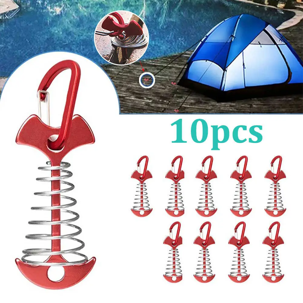 

10pc Camping Hiking Tent Wind Rope Buckle Adjustable Aluminium Alloy Cord Rope Buckles Camping Equipment Outdoor Tents Accessory