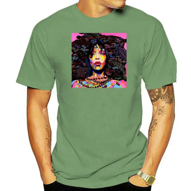 

Erykah Badu Tee Tshirt For Men's High Quality Custom Printed Tops Hipster Tees T-shirt