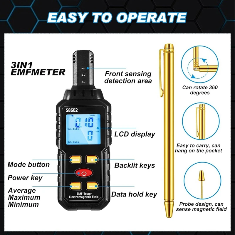 Комплект снаряжения для охоты на привидение из 5 предметов 1 излучение ЭМП 2