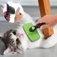 automatic hair removal comb for cats dogs hair deshedding comb cleaning brush pet hair brushes pet grooming tools pet supplies