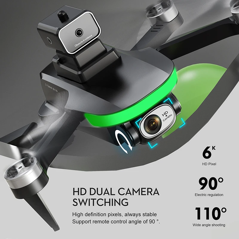 New Camera Photography Brushless Foldable Dual Aerial Profesional Drone Avoidance Obstacle Quadcopter enlarge