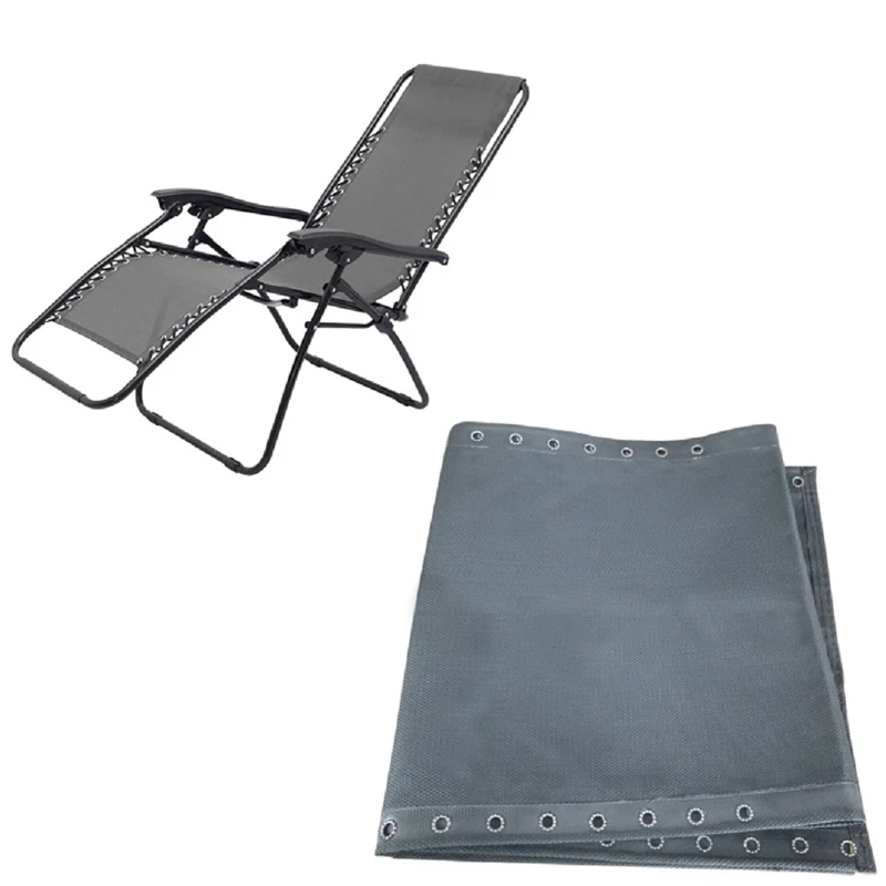 

Universal Gravity Chair Folding Recliner Replacement Cloth Breathable Durable Mesh Outdoor Patio Lounger Cover Pad Cushion Tools