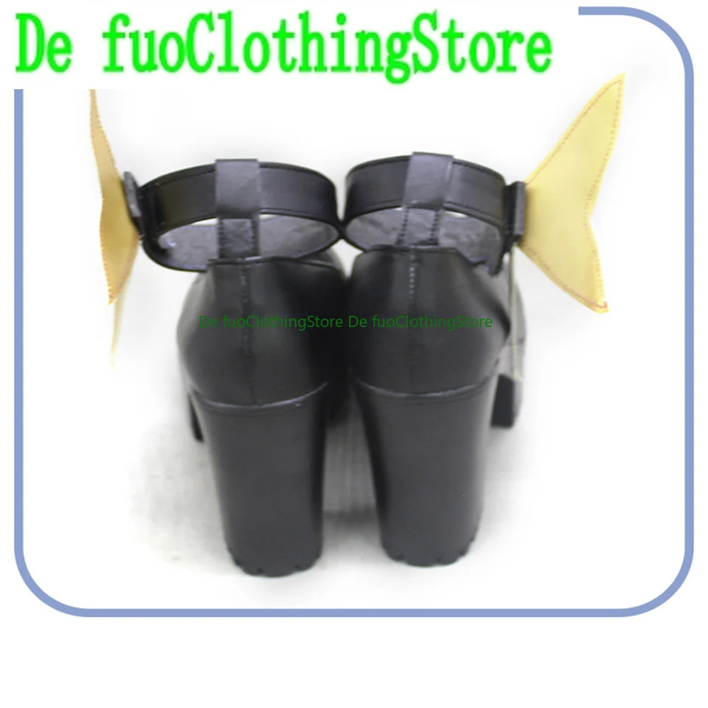 Синие ботильоны Rikuhachima Aru из искусственной кожи для косплея Blue Archive