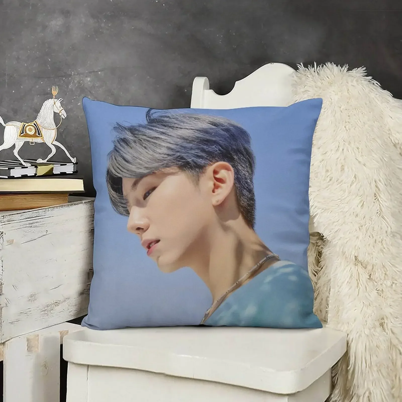 Kihyun Fantasia X Декоративная подушка Мраморный чехол Подушки для детской подушки