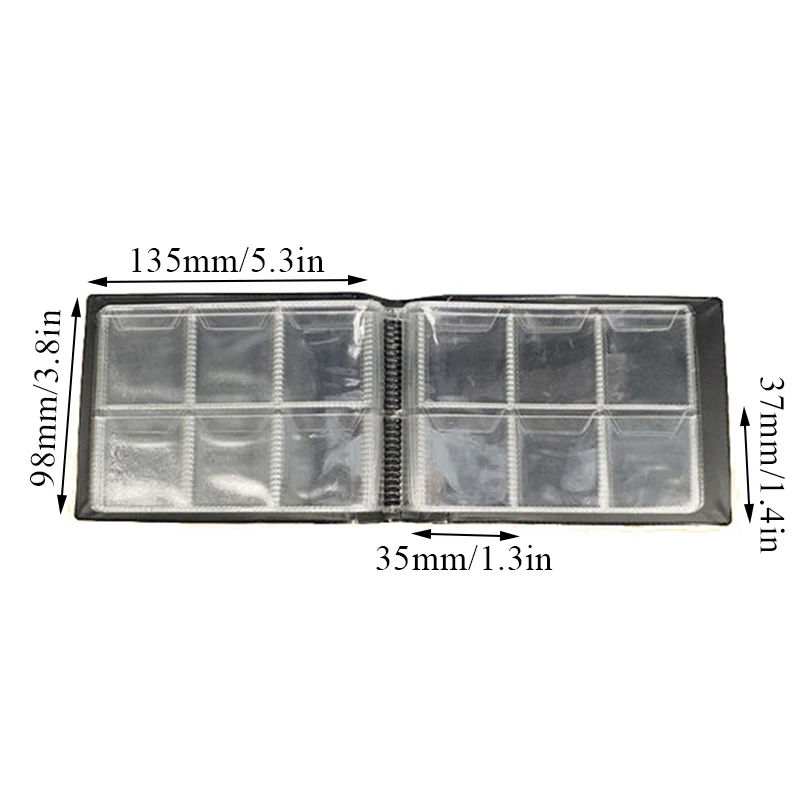 Альбом для коллекции монет с 60 карманами книжка хранения Обложка в клетку книга |