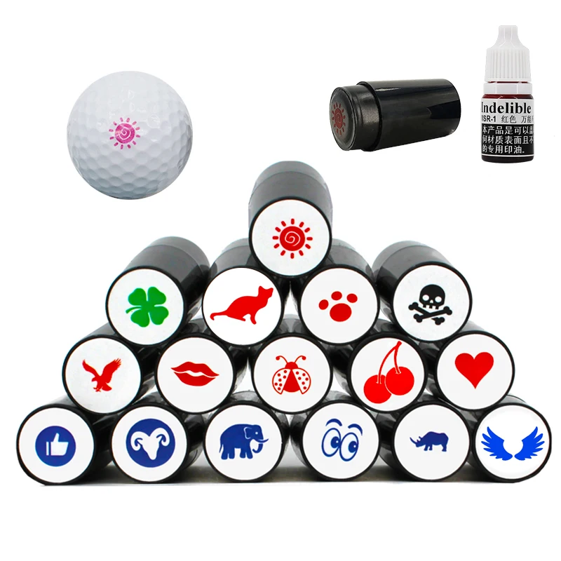 Stamper Stamp Marker Quick Drying Impression Durable Long Lasting Various Patterns Plastic Golf Accessories