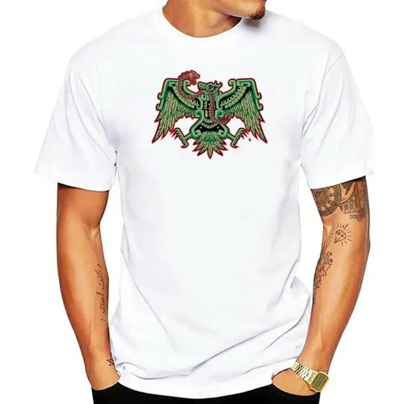 Men tshirt Aguila Azteca Aztec T Shirt Printed T-Shirt tees top