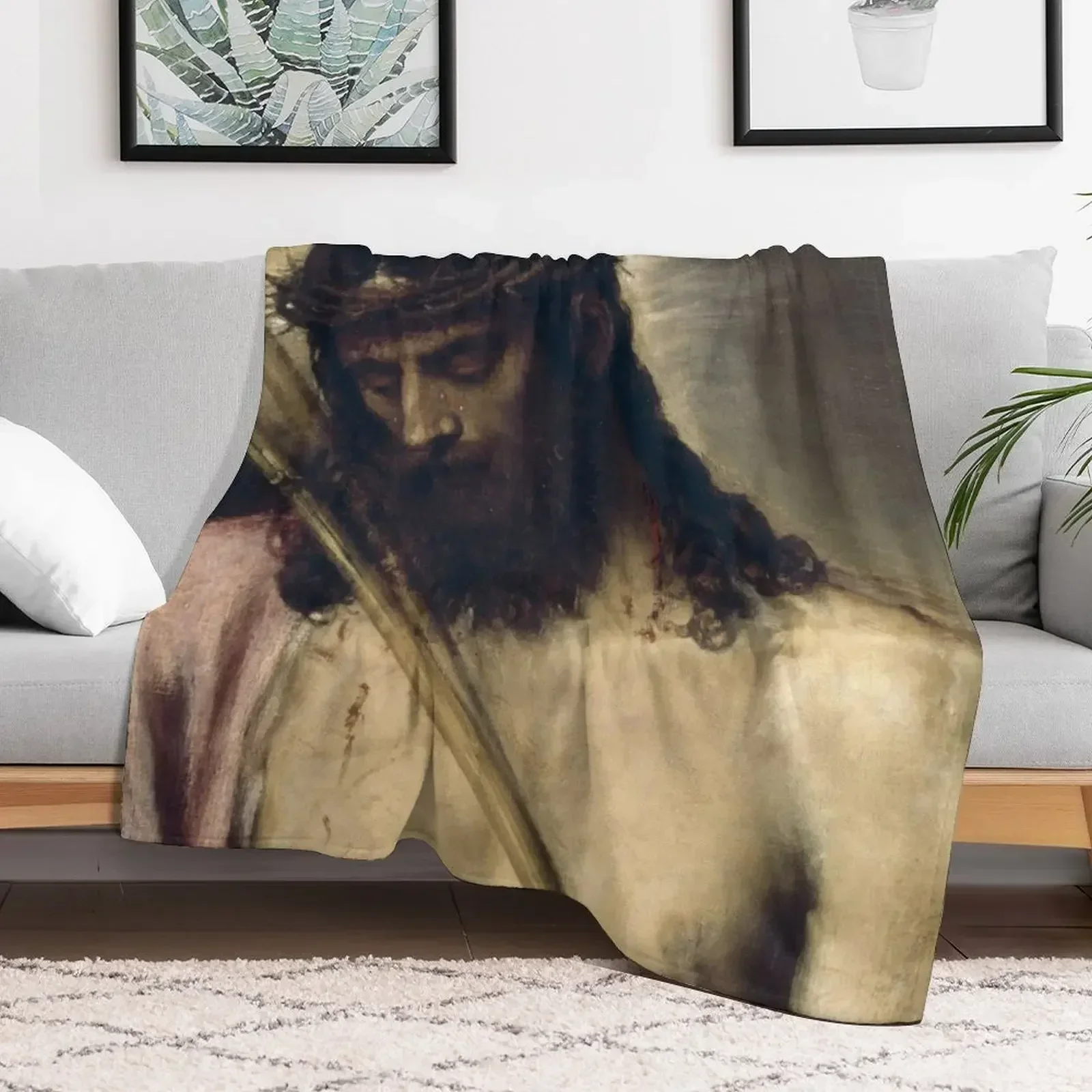 Иисус Христос: Экс Хомо Титян Плед Красивые мягкие одеяла