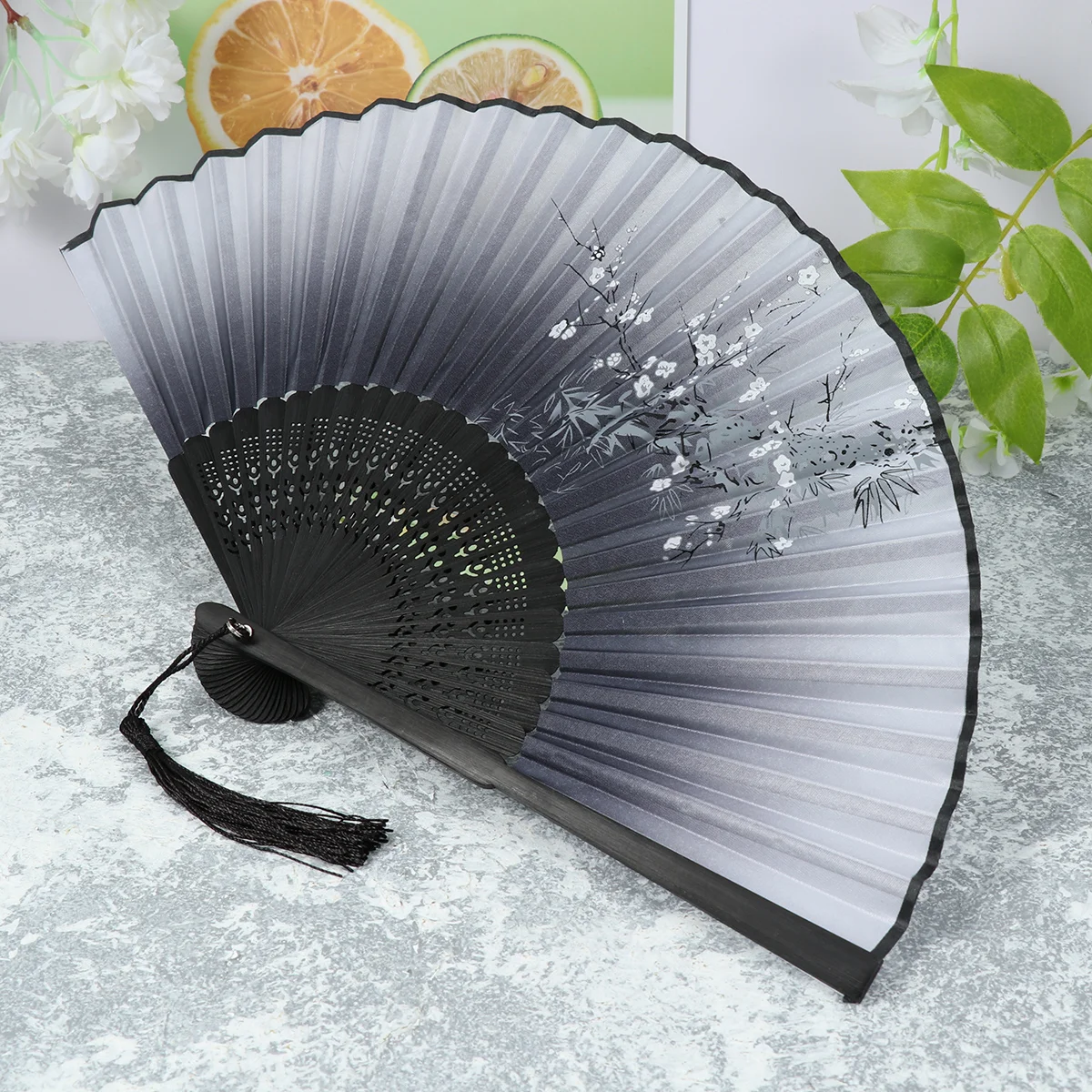 

Fan Hand Folding Fans Foldable Chinesemano De Abanicos Weddings Para Printed Handheld Paperfabric Fiesta