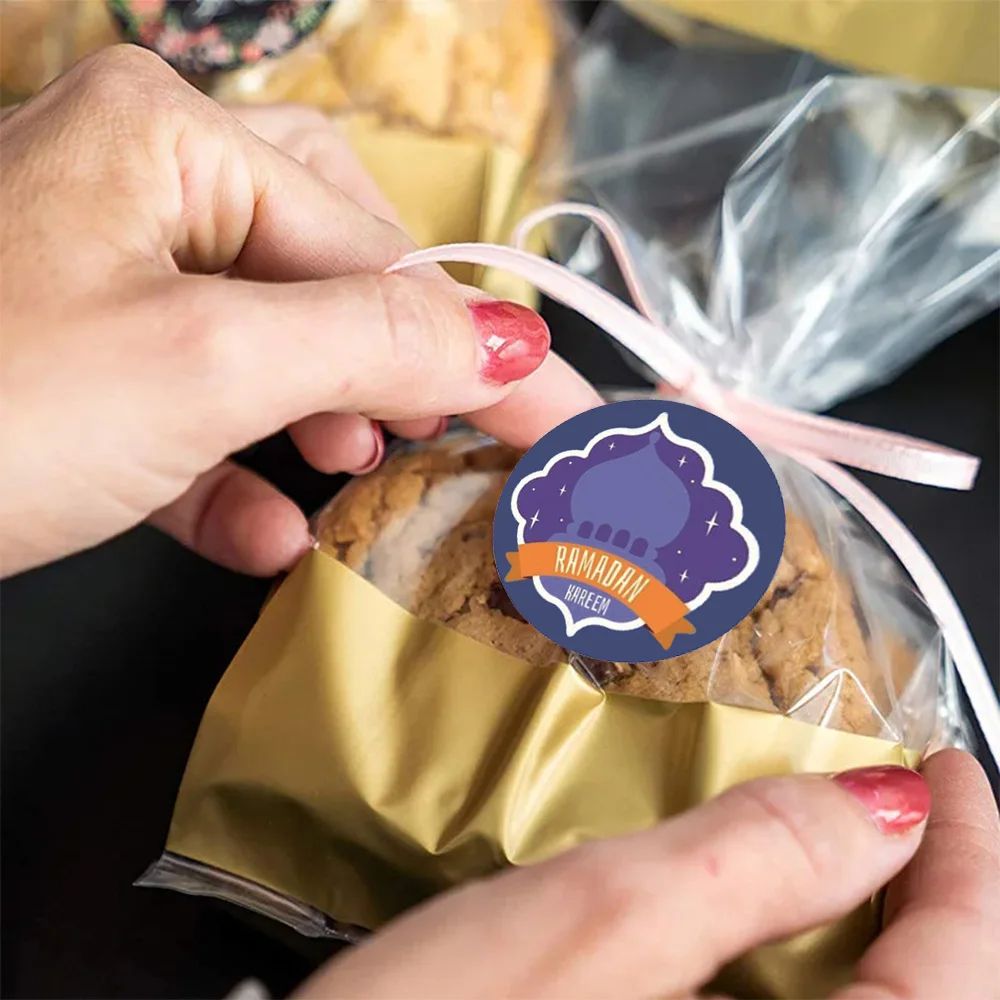 90 шт. наклейки для Ид Мубарака луна звезда мечеть узор праздничные исламские