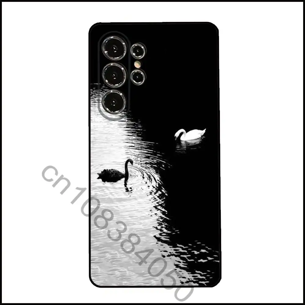 Фото Чехол для телефона Swan для Samsung Galaxy A20,21s,22,31,32,52,71,80,A91,5G, красочный чехол для смартфона, красивый дизайн №3