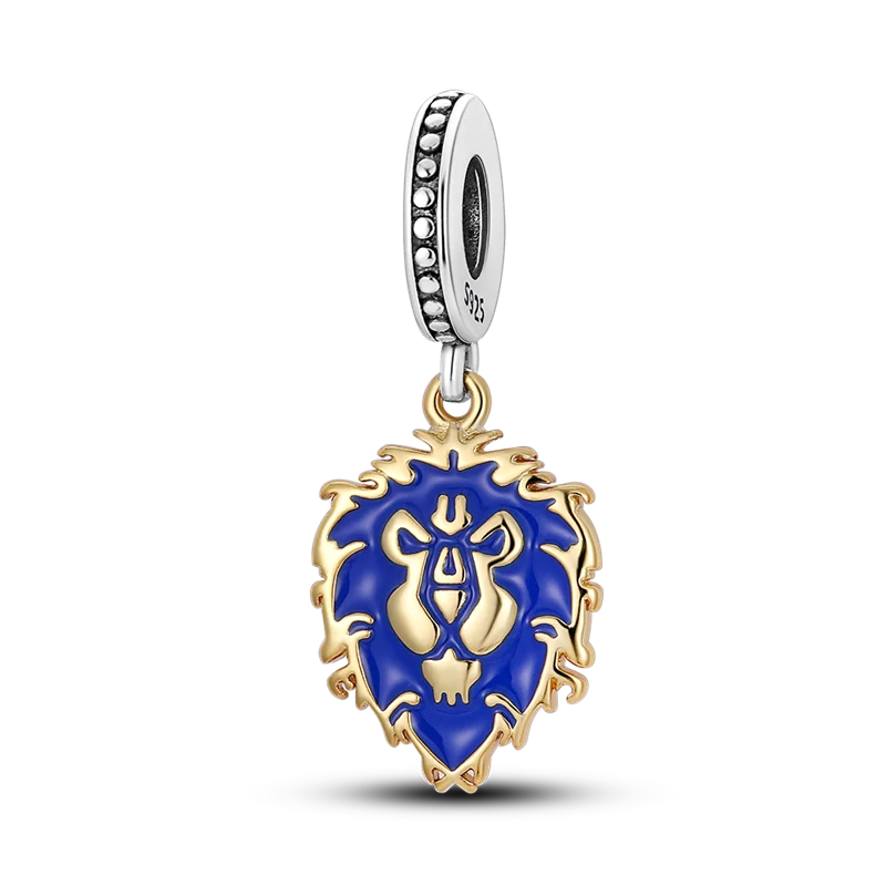 

Genuine 925 Sterling Silver lion shield charms Fit Original 925 Pandora Bracelet&Bangle For Women Birthday Fashion Jewelry Gift