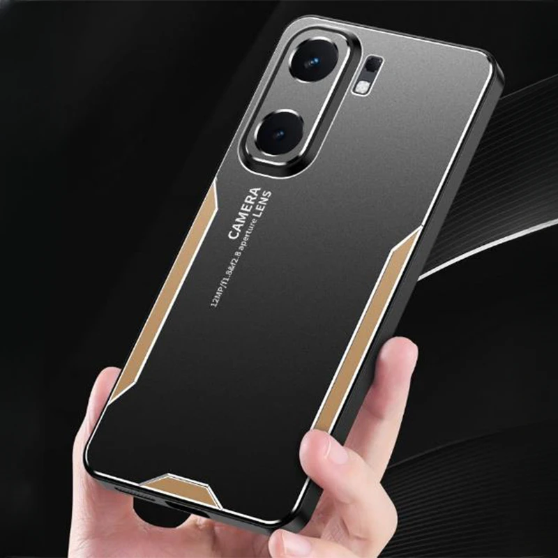 Ультратонкий металлический чехол с держателем для Vivo IQOO Neo9 Pro Чехол телефона