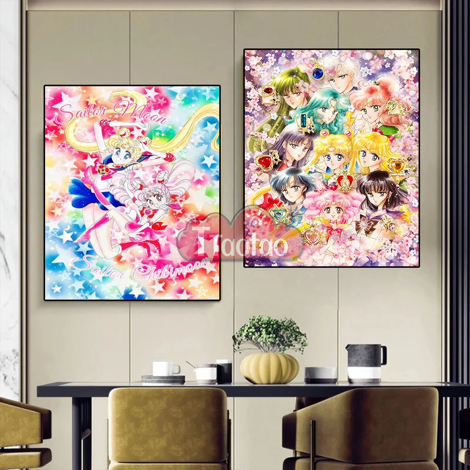 5D DIY алмазная живопись японская Бриллиантовая вышивка квадратная круглая